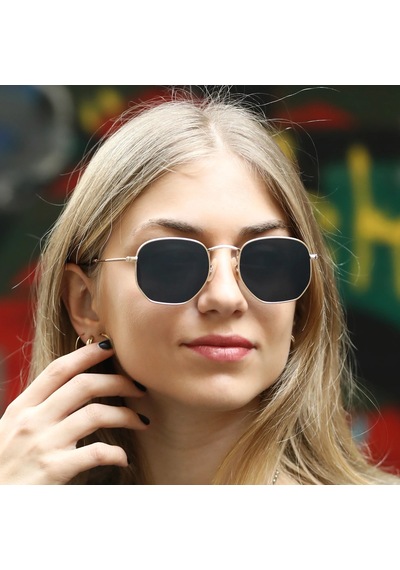Beşgen Altın Classic Unisex Güneş Gözlüğü