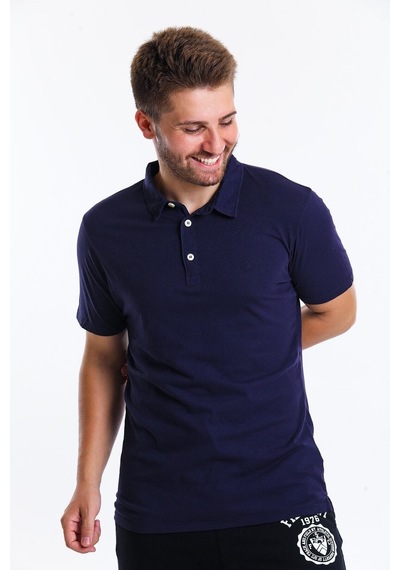 Men Poloshirt Erkek Lacivert Tshirt 22993-04 Siyah