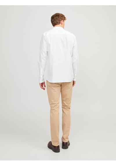 Jack & Jones Jjesummer Erkek Keten Gömlek Beyaz 12248384 Beyaz