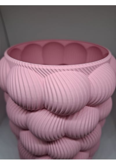 Bubble Vazo - 16 Cm Pembe