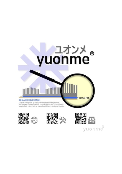 Yuonme Termal Ped / Thermal Pad 2.5mm 1.3W/mK 100X100mm 13-2547