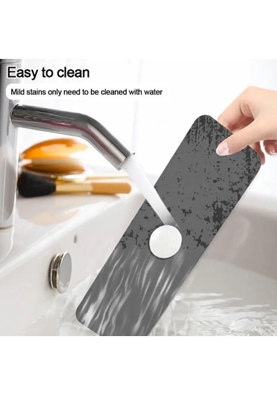 Su Emici Sihirli Lavabo Kenar Matı 38x13cm Çok Renkli
