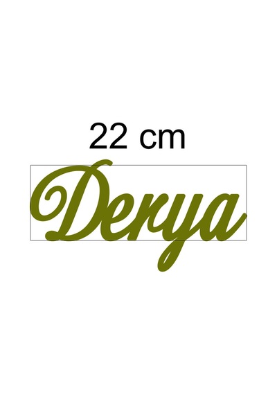 Gold Aynalı Pleksi I Sim- Altın Aynalı Pleksi Isim 22 Cm Gold