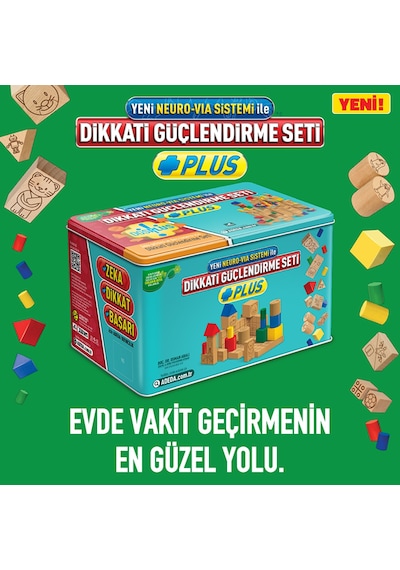 Adeda Yayınları Dikkat Güçlendirme Metal Kutu Set 11 Yaş