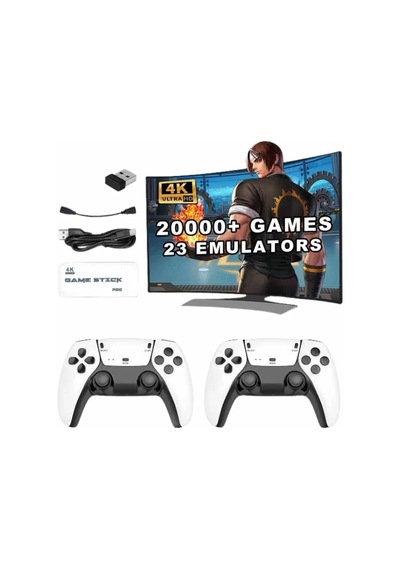 3d 4k Hd 2. 4g Game Stick 4k Ultra Hd Oyun Konsolu Çift Kollu