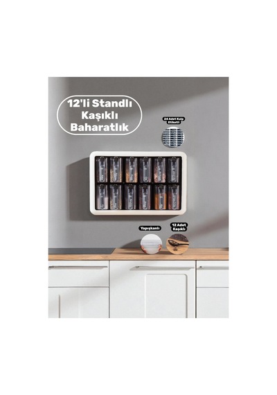 77 Parça Saklama Kabı & Baharatlık Seti Çeyiz Seti Mutfak Düzenleyici Erzak Ve Bakliyat Kabı Takımı Gri - 750410407 Gri