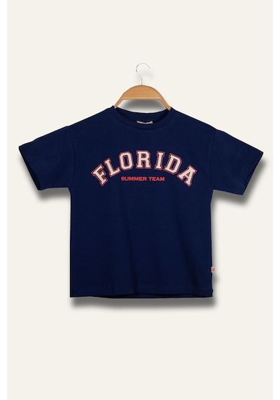 Zeyland Erkek Çocuk Florida Baskılı T-shirt - Lacivert Lacivert