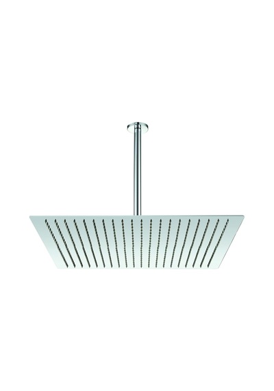 Ankastre Duş Başlığı Borulu Kare Slim Metal 50x50 Cm Tavandan Kdb101-ktd111
