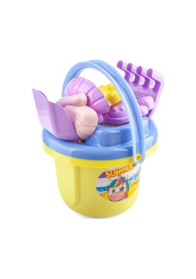 Erdem Toys Unicorn Figürlü Kova Kürek Seti - Sarı