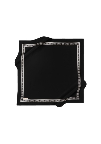 Pierre Cardin İpek Eşarp - 8929438-912 Siyah Twill Siyah