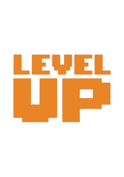 Level Up Sticker 17x17 Cm Turuncu