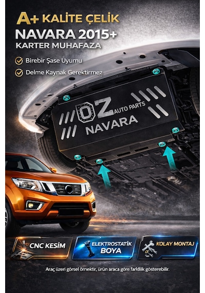 Nissan Navara 2015-2019 Offroad Karter Muhafaza Sacı