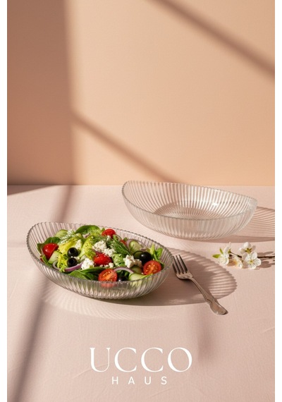2 Adet 21cm Paris Oval Kase Seti - Salata Meyve Kasesi - Sunumluk Şık Pinterest Tabak Şeffaf