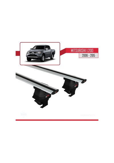 Mitsubishi L200 / Triton Iv 2006-2015 Arası İle Uyumlu Ace-4 Ara Atkı Tavan Barı Gri