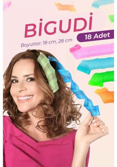 Mujgan Kancalı Saç Şekillendirici 18'li Bigudi Seti 4 Adet