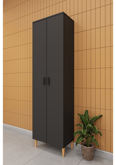 Modern 2 Kapaklı Çok Amaçlı Mutfak Banyo Dolabı %100 Mdf Erzak Kiler Dolabı Fd03 Antrasit Modern 2 Kapaklı Çok Amaçlı Mutfak Banyo Dolabı %100 Mdf Erzak Kiler Dolabı Fd03 Antrasit