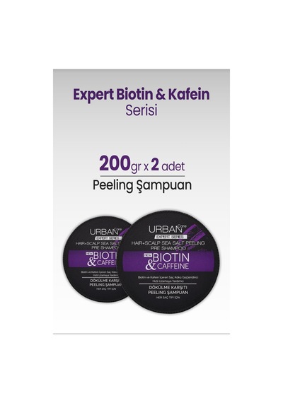 Urban Care Expert Biotin & Kafein Peeling Şampuan 200 Gr X 2 Adet