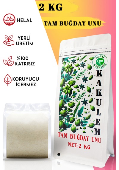 Kakulem Özü Yüksek Ata Tohum Tam Buğday Unu 2 Kg