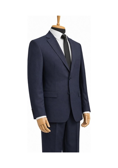 Dekosan Erkek Regular Fit Baba Takım Elbise - 7555 Lacivert