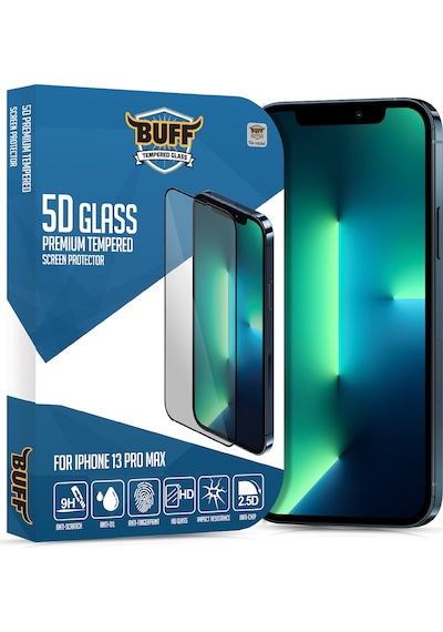 Buff Apple Uyumlu   iPhone 13 Pro Max 5D Glass Ekran Koruyucu (510969483)