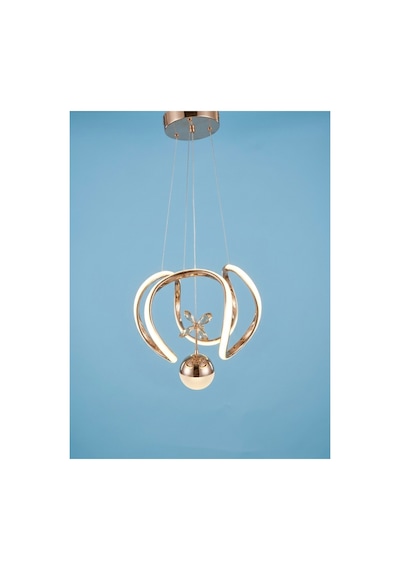 H-acraft Modern Sarkıt Toplu Kelebekli Gold Led Avize Altın