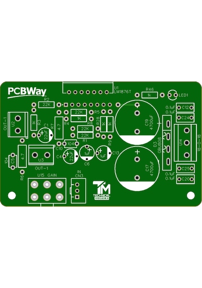 40 Watt Stereo Çift Kanal Class Ab Amfi Devresi Lm1876