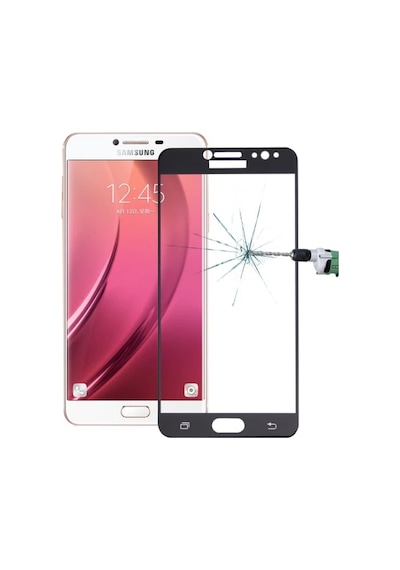 Sm Galaxy C8 J7+ Plus 3d Full Kaplama Kırılmaz Cam Ekran Koruyucu- 5775