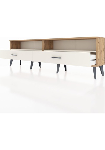 Arges Tv Ünitesi 2 Raflı 2 Çekmeceli 176x30x51 Çam-aytaşı/aytaşı Aytası/aytası