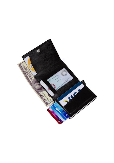 Newish Polo Keten Kumaş Usb Kulaklık Çıkışlı Göğüs Omuz Çantası Ve Mekanizmalı Cüzdan Kartlık - New122 Siyah - Mavi