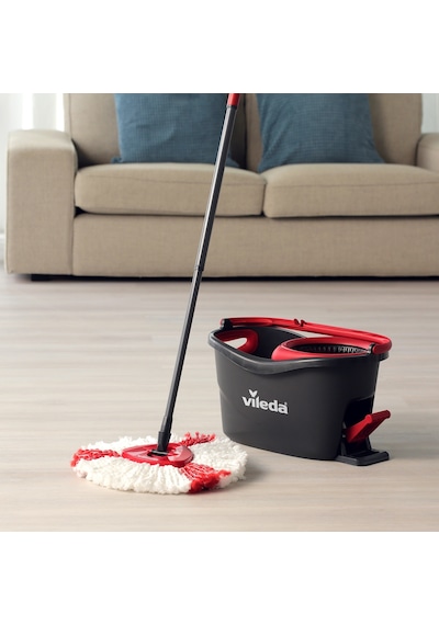 Vileda Turbo 2in1 Pedallı Temizlik Seti + Turbo 2in1 Mikrofiber Yedek Paspas 2'li