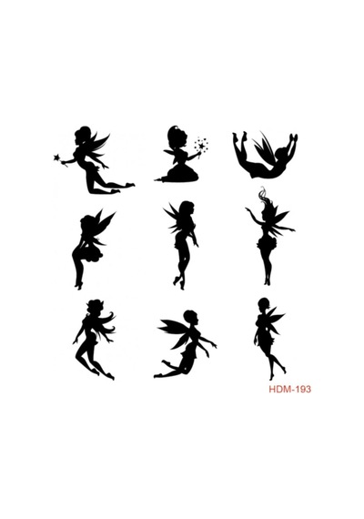 Peri Temalı Stencil Şablon 25x25 Cm