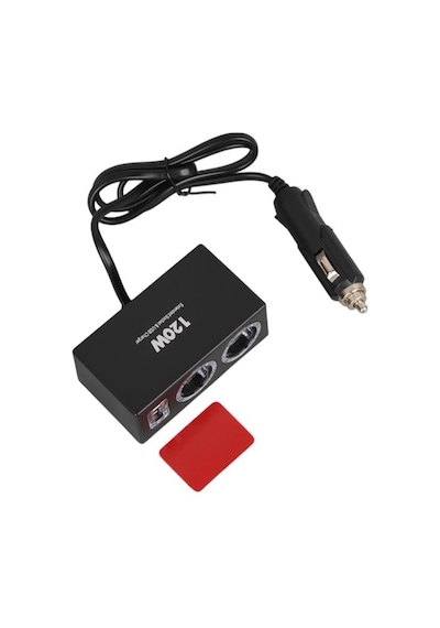 Olesson 1522 12-24v Tek Usb Girişli 120w 80cm Kablolu 2'li Araç Çakmak Çoklayıcı