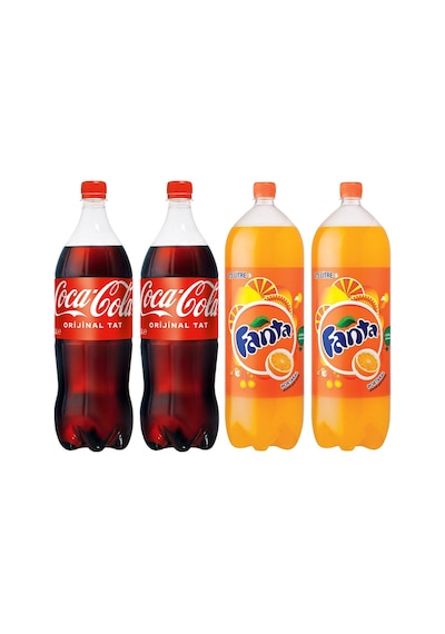 Coca Cola 2 x 2.5 L + Fanta Portakal 2 x 2.5 L
