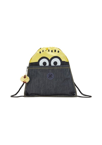 Kipling Kıplıng Supertaboo Orta Boy Sırt Çantası Mavi Mınıon Jeans Bl Mavi