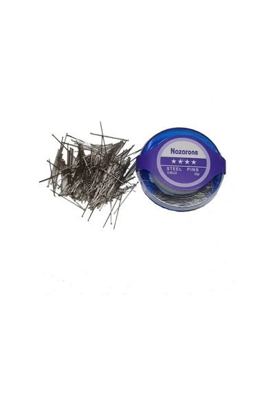 Paslanmaz Çelik Toplu İğne 5 Li Set - 20 Gr X 5 Adet Süngerli Kutu 0.60x32 Mm