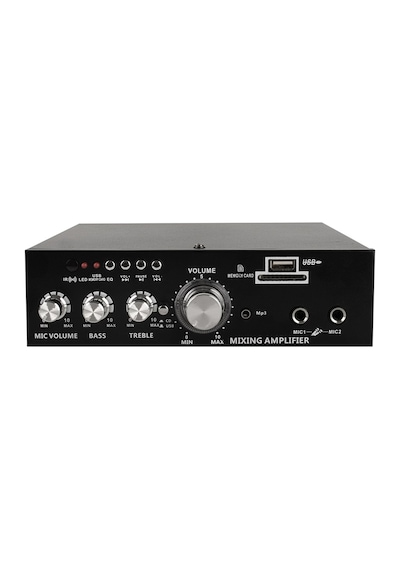 Magıcvoıce Mv-22560 2x20w 4-8 Ohm Usb/sd Girişli Bluetoothlu 2 Mikrofon Girişli Trafosuz Stereo Mini Anfi