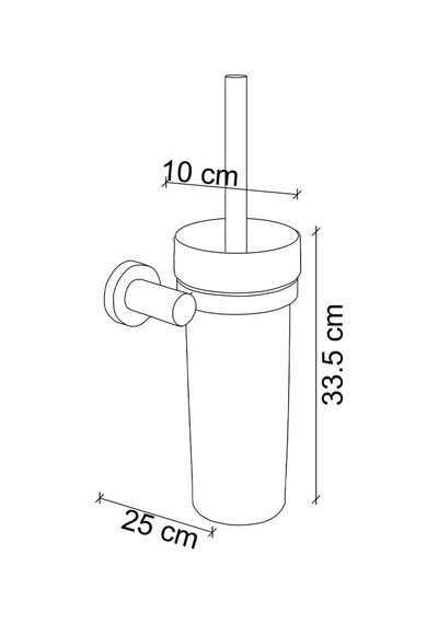 Fj-20104 Krom Tuvalet Fırçası Renkli