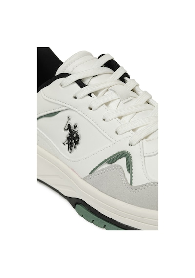 U.s. Polo Assn. Wızard 5pr Beyaz Erkek Sneaker 000000000102021304 Beyaz-yesıl