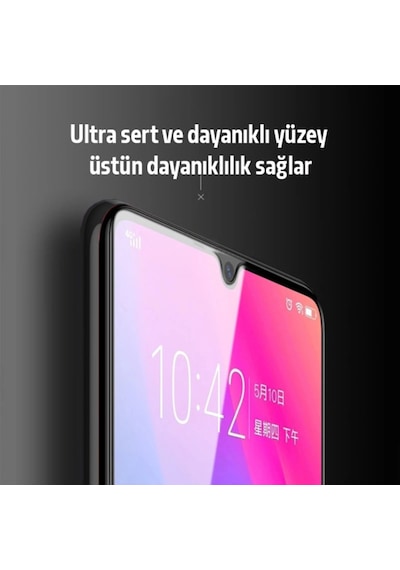 Ally Oppo Realme C21 Full Glue-Tempered Cam Ekran Koruyucu Siyah (523753145)