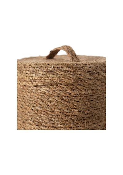Mudo Home Sımon Kapaklı Düzenleyici Naturel 17x17x15 Kahverengi