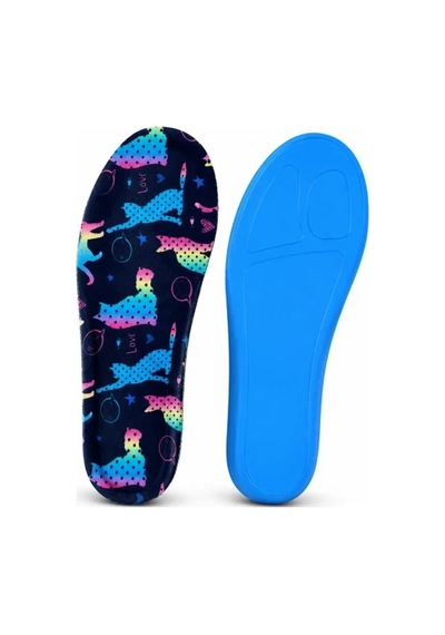 Black Flex Cat Love Memory Foam Darbe Emici Digital Baskılı Hafızalı Çocuk İç Tabanlık