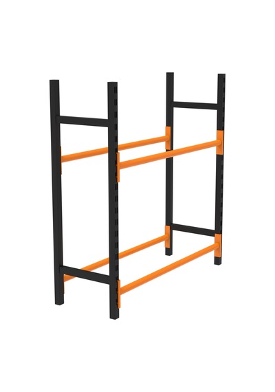 2 Katlı Lastik İstifleme Rafı, Mini Rack 40x150 Cm-100 Cm Çok Renkli