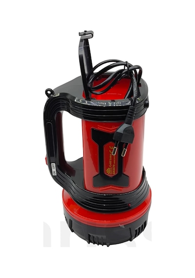 Goldkama Gk6670 Uzun Mesafeli 10w Cree Led Şarjlı Projektör El Feneri - 20 Saat Çalışma Süresi Kırmızı