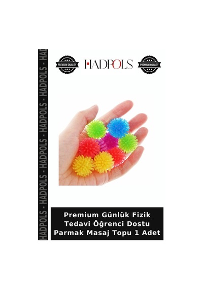 Premium Günlük Fizik Öğrenci Dostu Parmak Masaj Topu 1 Adet Çok Renkli