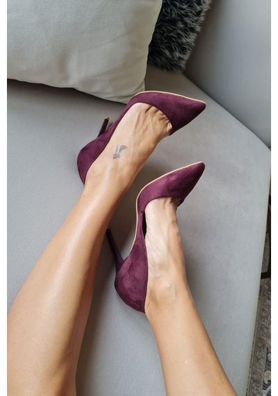 001 200 Topukla Kadın 10 Cm Topuklu Klasik Sivri Burun Stiletto 001