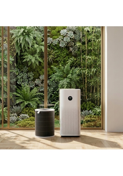 Srfn Ticaret Xiaomi Mijia Smart Air Purifier 6 Uyumlu Silindirik Hepa Filtre Siyah Renk