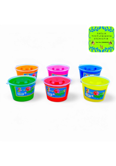 Slime 6'lı 6 Renk 100 Gr X 6 Hazır Slime- Sağlık Sertifikalı
