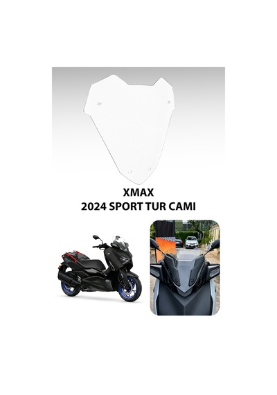 Yamaha Xmax Uyumlu Sport Tur Camı 2024 Şeffaf