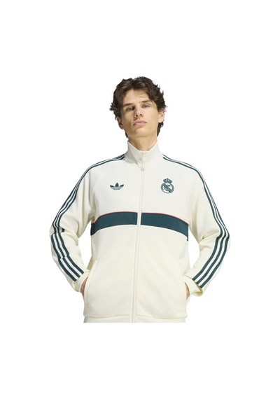 Ivory Adidas Real Madrid Erkek Futbol Ceket Og2 Tt Kg2971 Bej