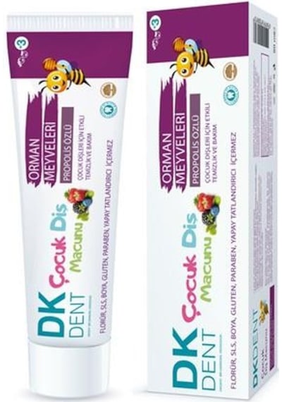 Dk Dent Diş Macunu 50ml Çocuk Orman Meyveleri Florürsüz Diş Macunu